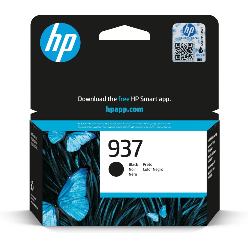 HP 937 / 4S6W5NE Original Druckerpatrone Schwarz Instant Ink
